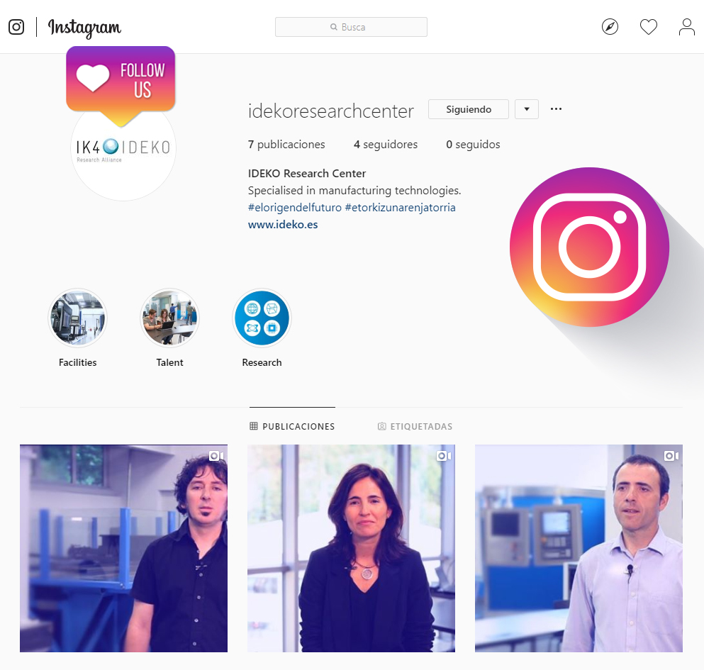 IDEKOk Instagram sare sozialean kontua ireki du